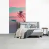 Zee - Boot - Zonsondergang fotobehang vinyl groot -slaapkamer