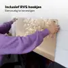 Bloesems - Wit - Boot - Minimalistisch Inductie beschemer met haakjes klein -ky-ophangen-nl