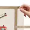 Illustratie - Brandweer - Rood - Minimalistisch Light Box met batterij (Wandlamp kind) middel -USP_websiteprintNL