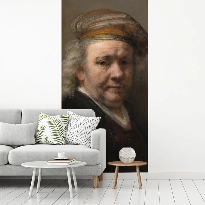 Zelfportret - Schilderij van Rembrandt van Rijn fotobehang vinyl groot -woonkamer