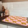 Katten - Roze - Hartjes Inductie beschermer vinyl 3mm klein 276 -sfeer3