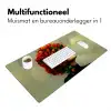 Vrouw - Appels - Rood - Bladeren Muismat XXL klein -sfeer4