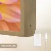 Dahlia - Bloem - Oranje Light Box met batterij (Wandlamp) middel -USP_websiteoplaadbaarNL