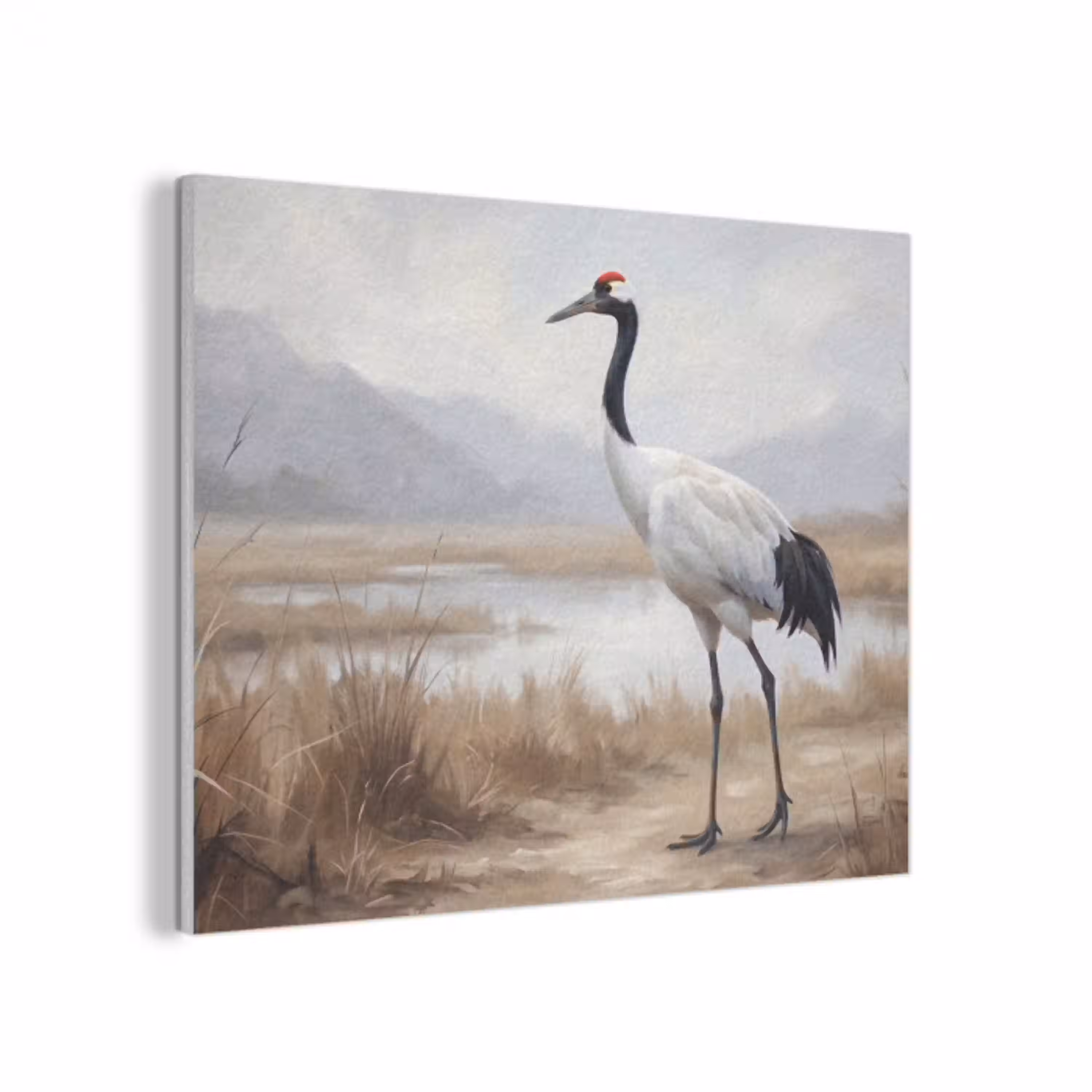 Kraanvogel - Natuur - Realistisch PET vilt klein -3d
