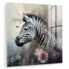 Zebra - Wilde dieren - Vlinder - Bloemen plexiglas 5mm klein -zzzproduct_nieuw
