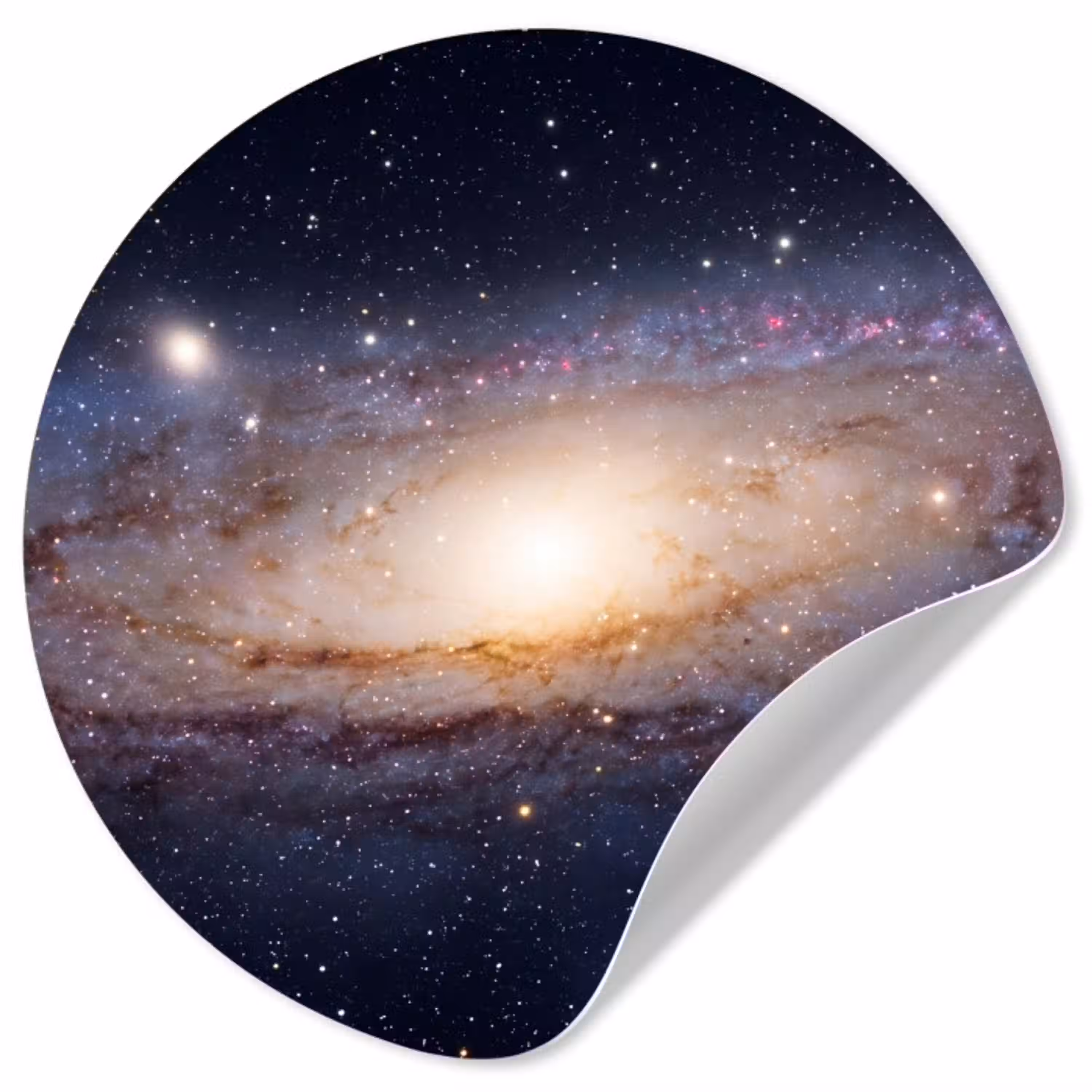 Sterrenstelsel - Ruimte - Kosmos Wandcirkel behangsticker klein -3d