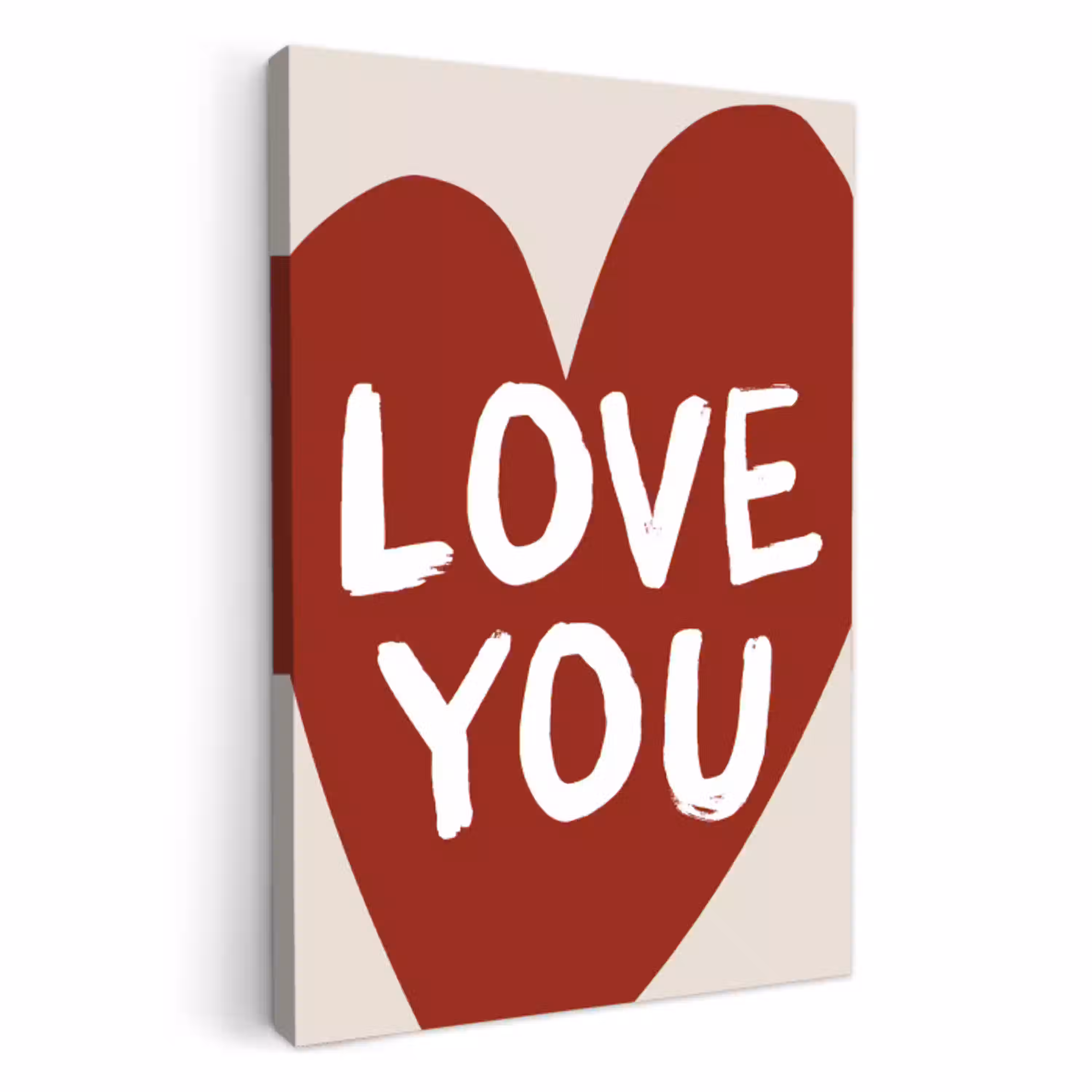 Loveyou - Hart - Rood KitchenYeah - Keuken - Canvas klein -3d