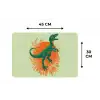 Dinosaurus - Groen - Planten - Cirkel Placemat vinyl groot -specs