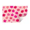 Bloemen - Patroon - Roze Muursticker klein -3d