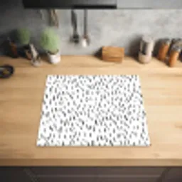 Zebra Strepen van Minimalisme Inductie beschermer vinyl 3mm middel -sfeer5