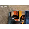 Abstract - Portret - Kleurvakken Placemat vinyl groot -closeup