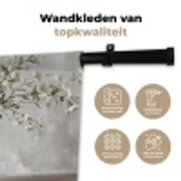 Vazen - Bloemen - Oranje Wandkleed katoen klein -sfeer2