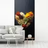 Specerijen - Mix - Hartvorm - Zwart fotobehang vinyl groot -woonkamer