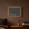 Zwart - Minimalistisch - Valentijn Light Box met batterij (Wandlamp) middel -sfeer4