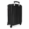 Marmer - Glinsterende Roze Marmerstrepen NBS - Handbagage koffer - Kinderen Unisex middel -achterkant
