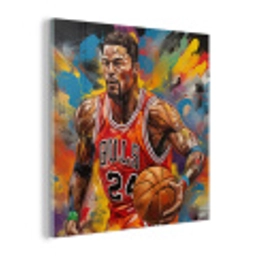 Basketbal - Verf - Kleuren - Rood plexiglas 5mm klein -z3d
