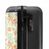 Koraal patroon kleurrijk NBS - Handbagage koffer - Kinderen Unisex middel -slot