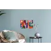 Vormen - Ritmisch - Kleuren - Abstract Muursticker klein -plant