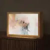 Abstract - Pastel kleuren - Goud - Modern - Aesthetic Light Box met kabel (Tafellamp) klein -z3d_website