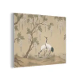 Kraanvogels - Water - Beige PET vilt klein -3d