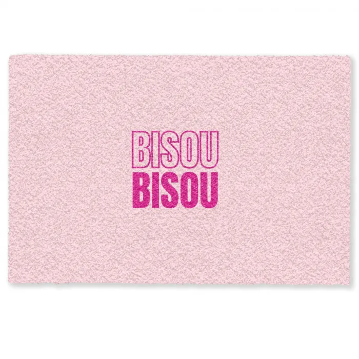 Bisou - Roze - Minimalistisch Deurmat klein -zkaufland3d
