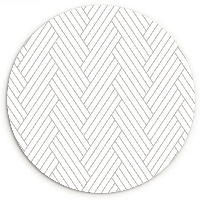 Grafisch - Patroon - Modern -  Geweven Wandcirkel kunststof plaat 5mm dik klein 188 -3d