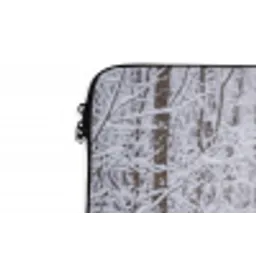 Hert - Winter - Bos - Natuur - Wit laptophoes neopreen klein -detail
