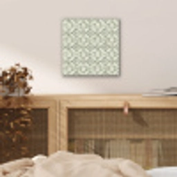 Krulornament - Tegel - Groen aluminium wit klein 46 -sfeer3
