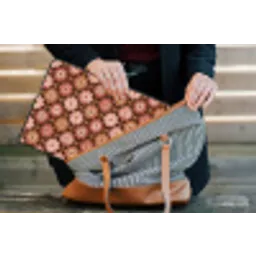 Geometrisch - Bloemen - Kleurrijk laptophoes neopreen klein 279 -tas