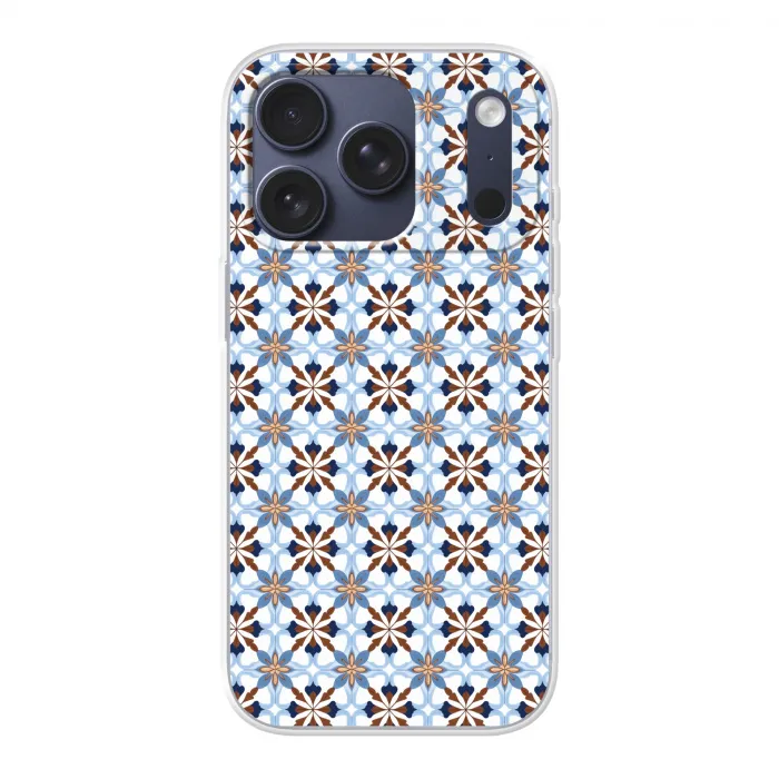 Ornament - Tegel - Kleurrijk Telefoonhoesje iPhone 17 Pro klein 878 -3d