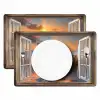 Doorkijk - Strand - Duinen - Zonsondergang Placemat vinyl groot -zzsfeer2_Kitchenyeah-website