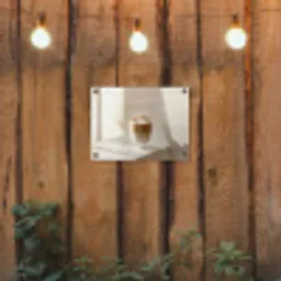 Mok - Latte - Minimalistisch - Schaduw tuinposter los doek klein -sfeer1