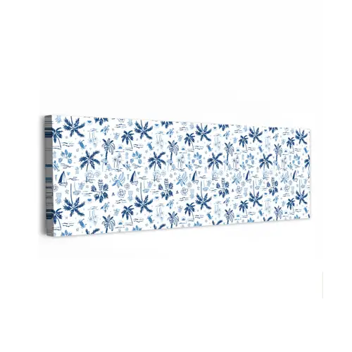 Zee - Strand - Blauw - Wit canvas 2cm klein 828 -z3d