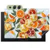 Schijfjes - Fruit - Oranje - Mozaïek Inductie beschemer met haakjes klein -3d