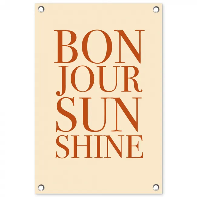 Tuinposter - Oranje - Quote - Sun