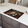 Stilleven met bloemen en een horloge - Schilderij van Abraham Mignon Inductie beschermer vinyl 3mm klein -sfeer8