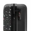 Terrazzo patroon zwart met pastel NBS - Handbagage koffer - Volwassenen Unisex middel -slot