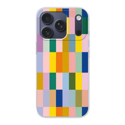 Stroken - Blauw - Patroon - Abstract Telefoonhoesje iPhone 17 Pro klein -3d
