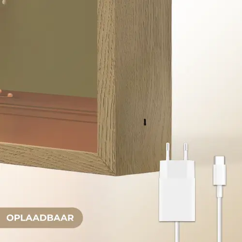 Neutral - Bloemen - Boeket - Vaas Light Box met batterij (Wandlamp) middel -USP_websiteoplaadbaarNL