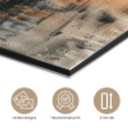 Verf - Patroon - Modern - Kunst aluminium wit klein -closeup_NL