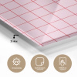 Raster - Patroon - Roze plexiglas 5mm klein 11 -wsfeer2_DE