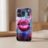Graffiti - Lippen - Felroze - Geschilderd Telefoonhoesje iPhone 17 Pro klein -sfeer2