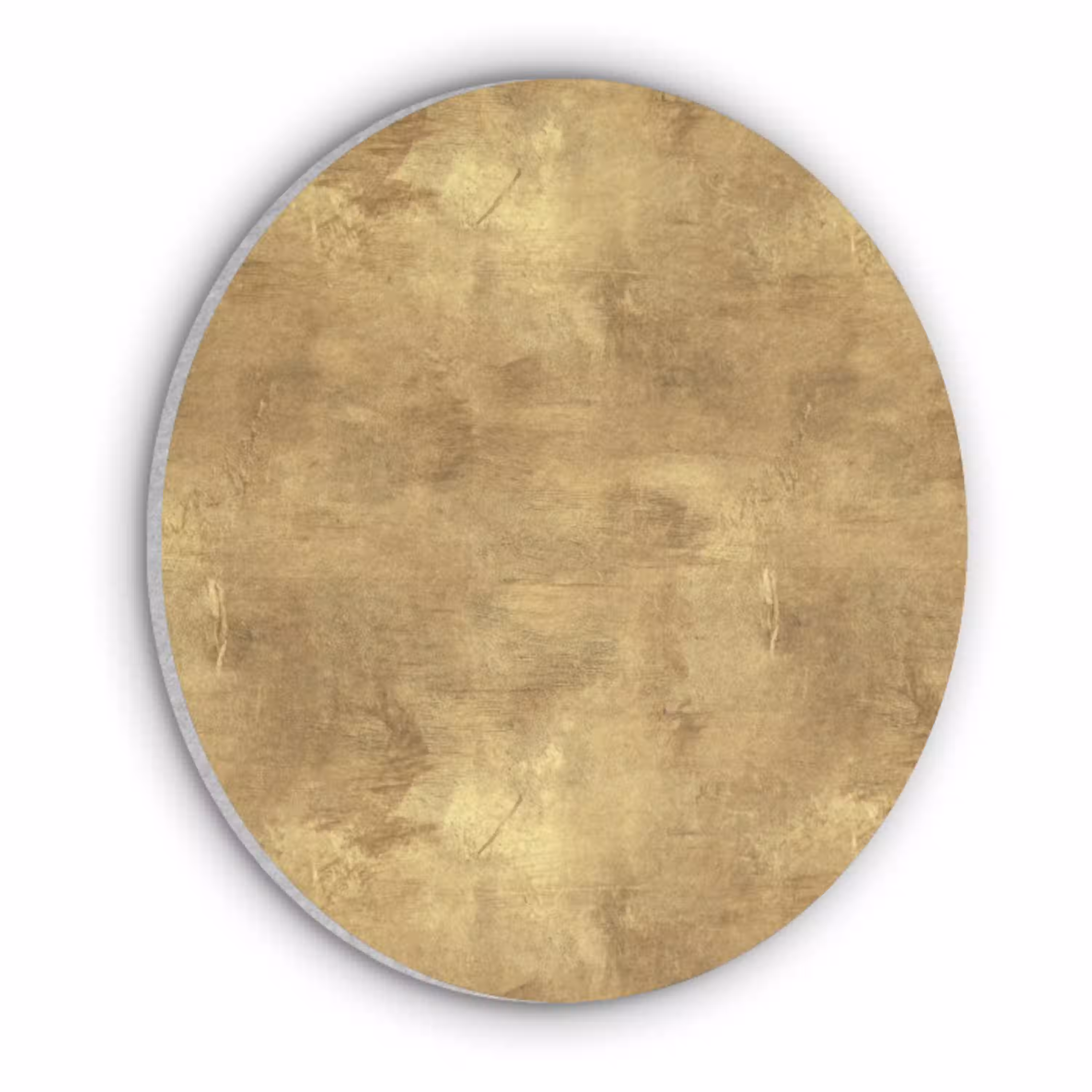 Industrieel - Textuur - Goud Akoestische PET Vilt - Rond klein 838 -3d