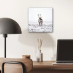 Rendier - Gewei - Sneeuw - Winter aluminium wit klein -sfeer5