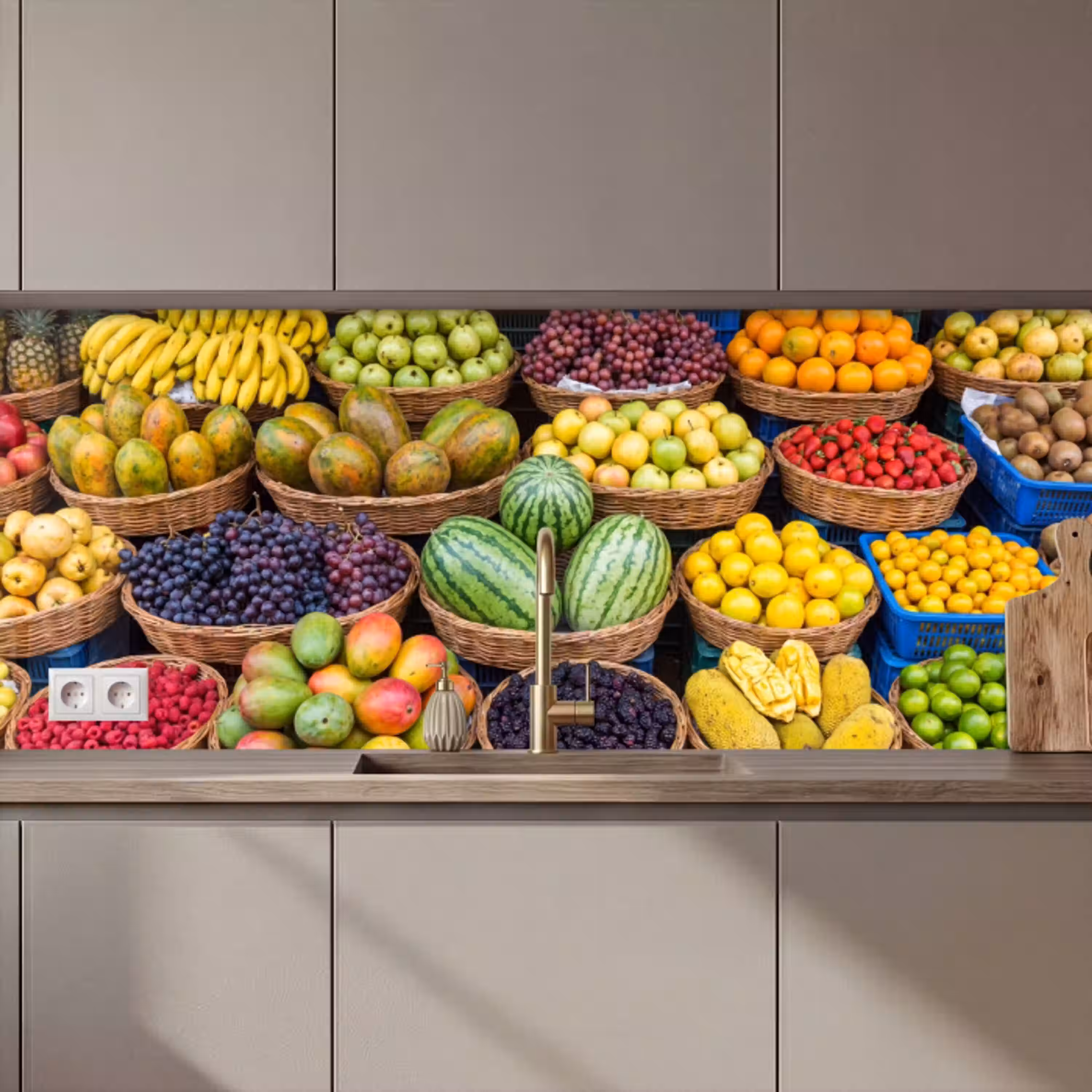Fruit - Markt - Kleurrijk keuken achterwand 2 middel zz_3dshopping