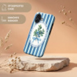 Illustratie - Bessen - Blauw - Strepen Toughcase MagSafe Apple iPhone 17 klein -USP_RandenV_DE