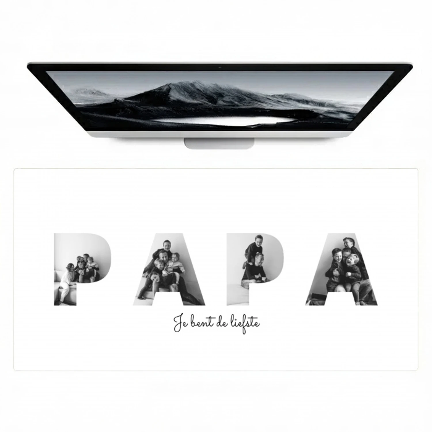 Papa - Lettercollage Muismat XXL klein -zzz3d