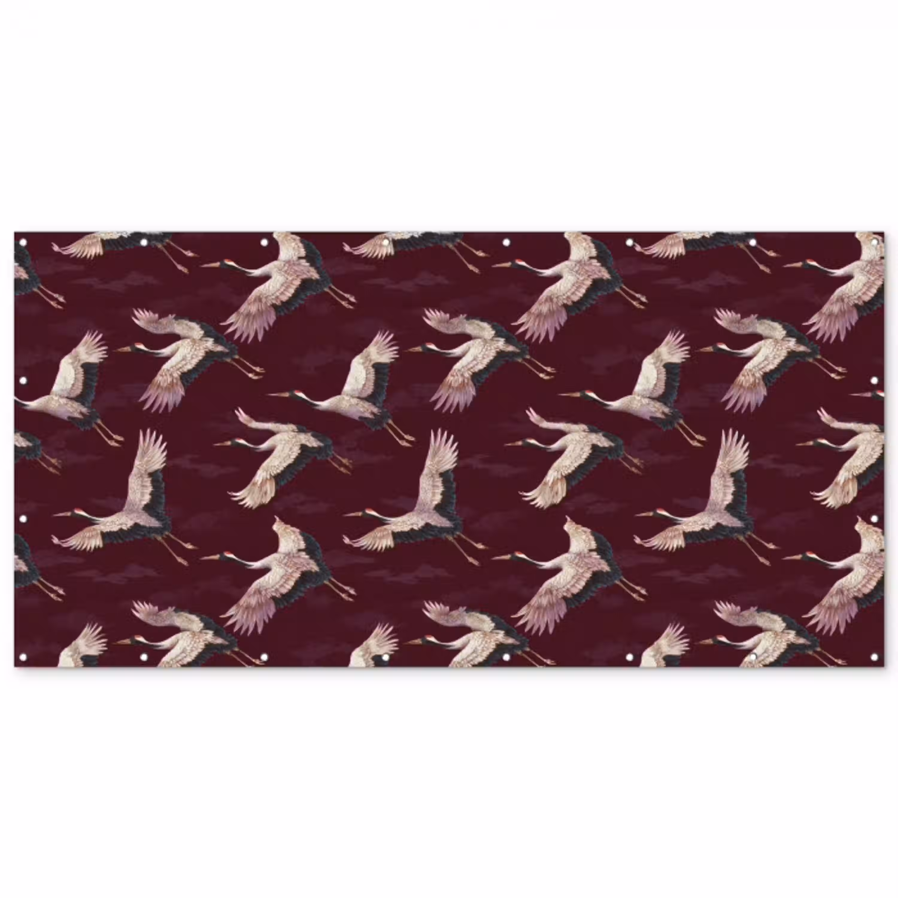 Kraanvogels - Klassiek - Bordeaux Balkonbeschermer Duitsland klein 596 -zz_3d