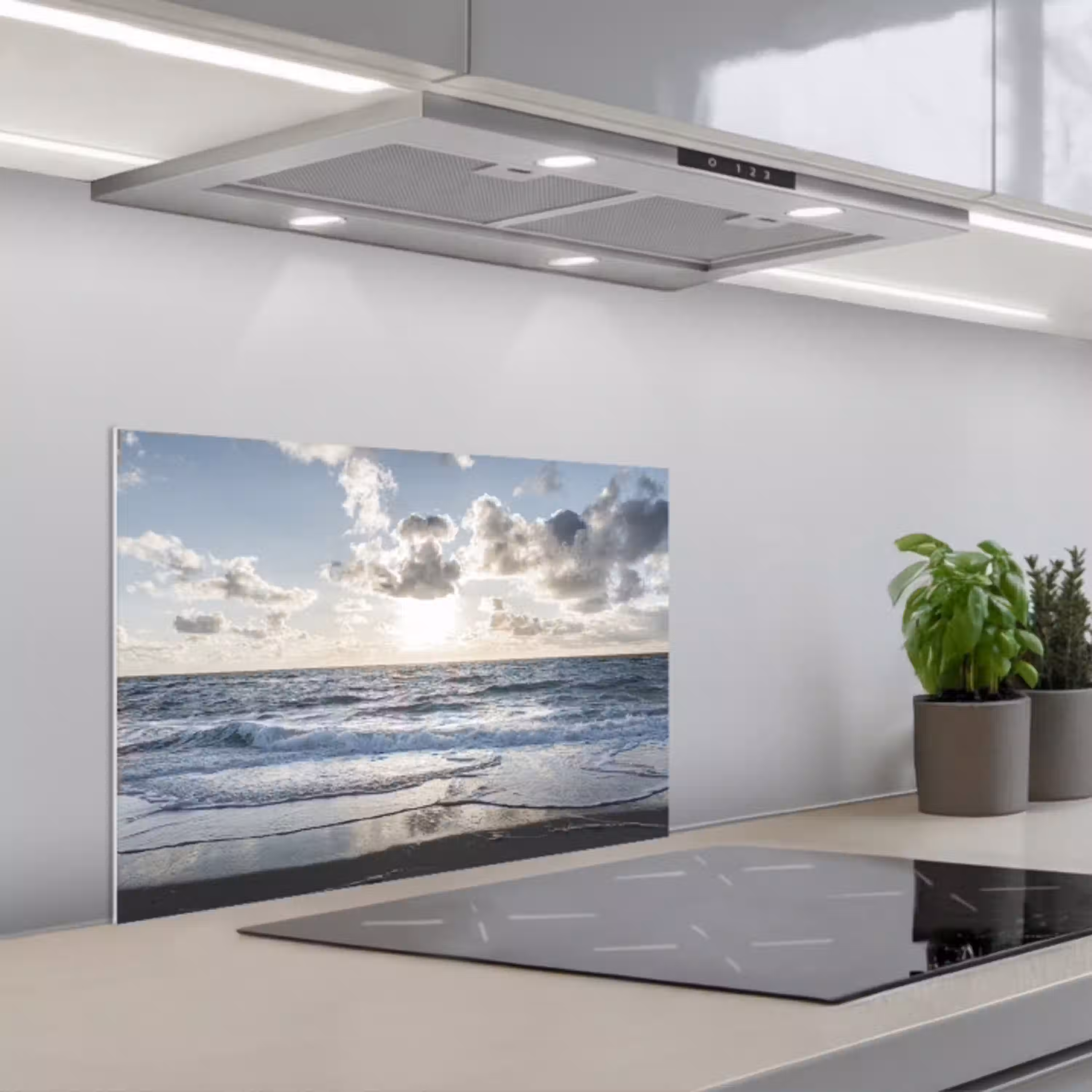 Zee - Wolken - Duitsland keuken achterwand spatscherm klein -3d_schuin