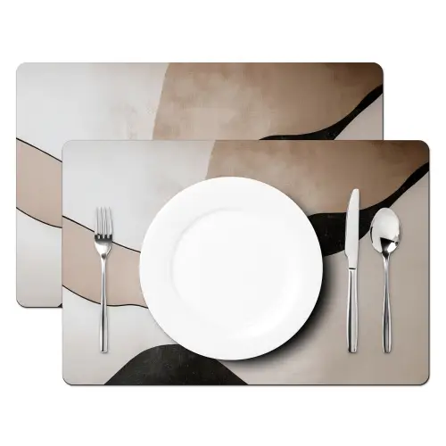 Contourlijnen - Abstracte landschap Placemat vinyl groot -zzsfeer2_Kitchenyeah-website